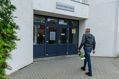 Atsisveikinimas su Gintaru Bendžium / Eriko Ovčarenko / BNS nuotr.