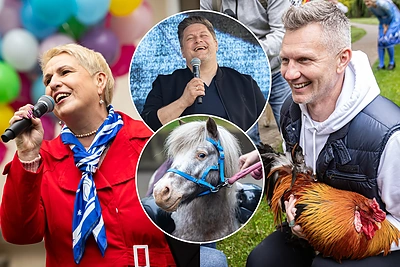 Spalvinga vaikų diena Santaros klinikose: pažintis su vištomis, ugnies šou ir garsūs atlikėjai