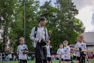 „Daugiau nei gimtadienis“ labdaringos futbolo šventės akimirka / Dominyko Kazlovo nuotr.