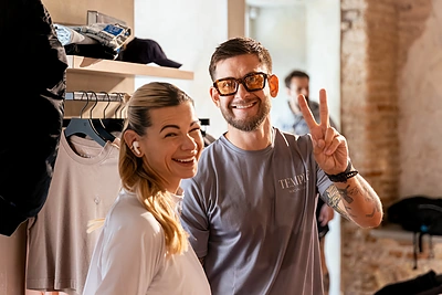 Audriaus Bružo parduotuvės gimtadienio akimirka / Tauro Gūdmanto nuotr.