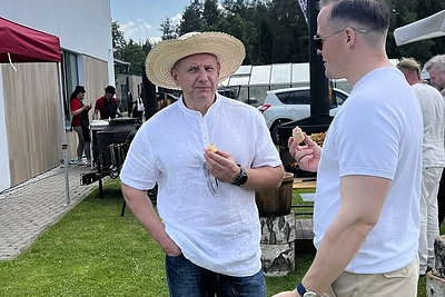 Laurynas Suodatis 35-ąjį gimtadienį šventė „Mamų unija“ šeimų fiestoje / „Mamų unija“ nuotr.