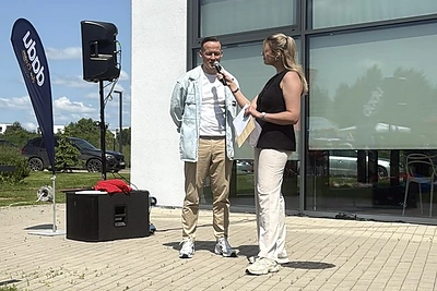 Laurynas Suodatis 35-ąjį gimtadienį šventė „Mamų unija“ šeimų fiestoje / „Mamų unija“ nuotr.