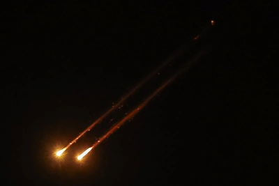 Iranas į Izraelį paleido raketas / AFP/„Scanpix“ nuotr.