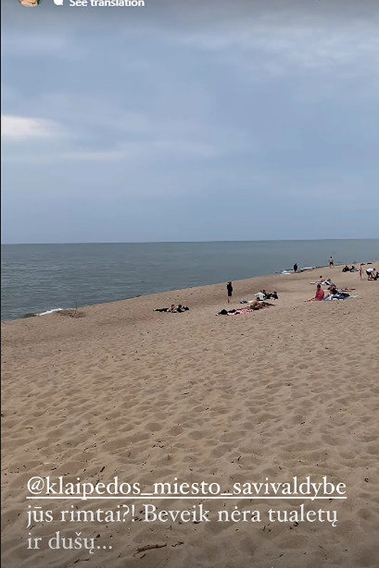 Melnragės paplūdimys / Stop kadras.