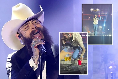 Į Lietuvą atvyksiantis Post Malone raudo iš gėdos – nukrito nuo scenos: dėl visko kalta gerbėja