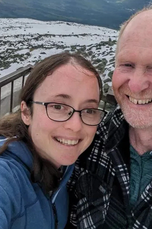 Timas Keiderlingas ir jo dukra Estera / Maine Department of Inland Fisheries and Wildlife nuotr.