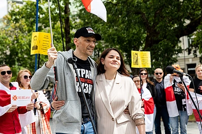 Viešas konfliktas Cichanouskių šeimoje: neapsikentęs žmonos žodžių – vyras rėžė riebų atsaką