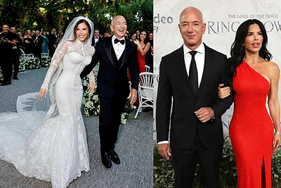 Jeffo Bezoso ir Lauren Sanchez vestuvės, kokių Venecija nematė: pasaulio elitas ir pirmasis jaunavedžių kadras