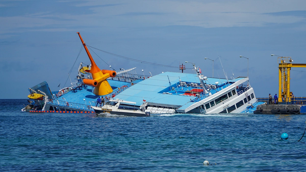 Prie Balio krantų nuskendo keltas / Zuma press/„Scanpix“