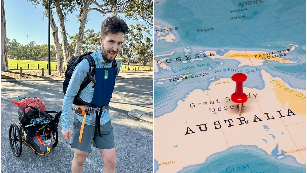 Dėl D.Narausko bėgimo per Australiją kilo abejonių / Asmeninio archyvo nuotr. / „15min“ fotomontažas