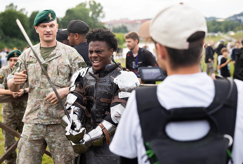 Į Vilnių atvyko interneto žvaigždė IShowSpeed / Roberto Riabovo / BNS nuotr.