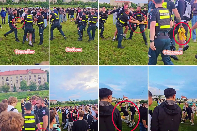 Grumtynės dėl „IShowSpeed“ marškinėlių / Ekrano nuotr.