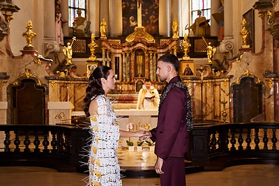 Krepšininkų Nojaus Mineikio ir Gustės Drakšaitės vestuvės / Karolio Jautakio nuotr.