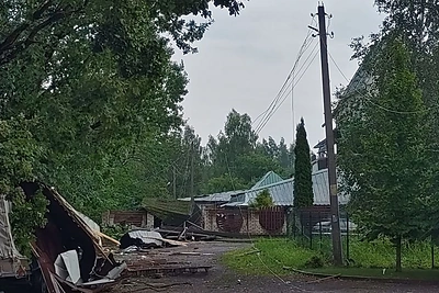 Baltarusijoje – stichija: Minską skandino liūtys, gyvenvietę šalia nusiaubė viesulas