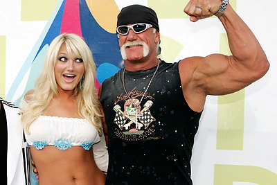 Hulkas Hoganas ir jo dukra Brooke Hogan / „Reuters“/„Scanpix“ nuotr.