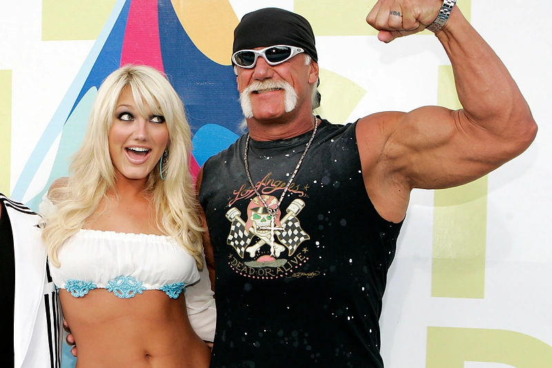 Hulkas Hoganas ir jo dukra Brooke Hogan / „Reuters“/„Scanpix“ nuotr.