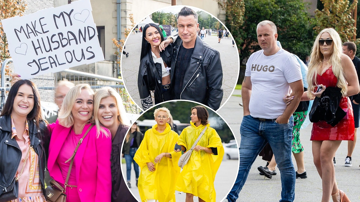 Robbie Williamso gerbėjai Dariaus ir Girėno stadione Kaune / Teodoro Biliūno / BNS nuotr.