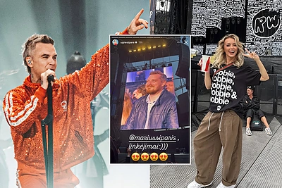 Robbie Williamso koncerte – išskirtinis dėmesys Ugnės Siparės vyrui Mariui: „Vos jį atpažinau“