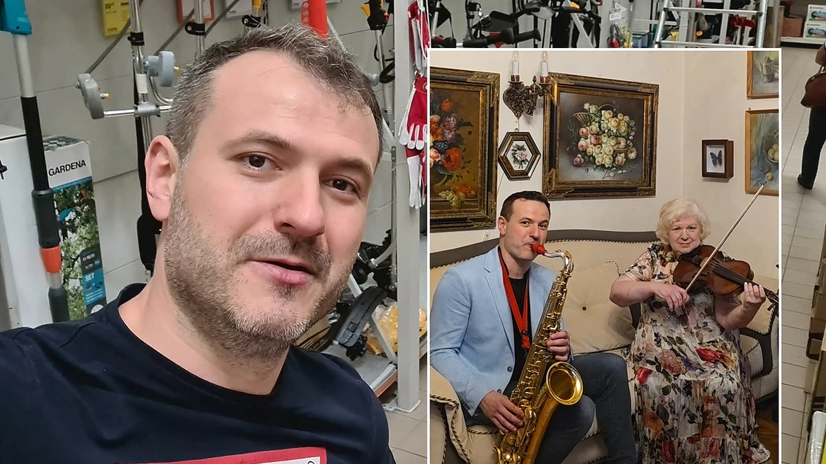 Juozo Kuraičio ir jo mamos duetas / Asmeninio archyvo nuotr.