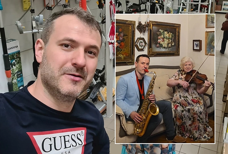 Juozo Kuraičio ir jo mamos duetas / Asmeninio archyvo nuotr.