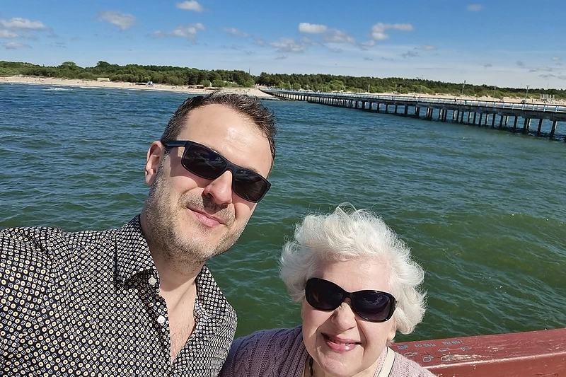 Juozo Kuraičio ir jo mamos duetas / Asmeninio archyvo nuotr.