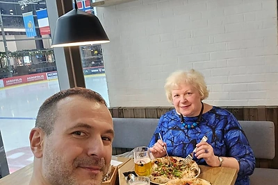 Juozo Kuraičio ir jo mamos duetas / Asmeninio archyvo nuotr.