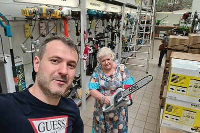 Juozo Kuraičio ir jo mamos duetas / Asmeninio archyvo nuotr.