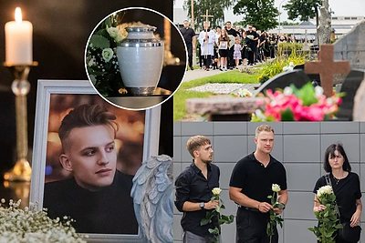 Dubajuje miręs Vykintas Širmas palaidotas Tauragėje: paskutinė urnos kelionė – gedinčios sesers rankose