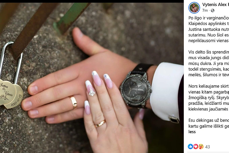 Vytenio Partiko įrašas / Ekrano nuotr.