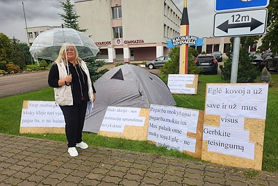 Kalvarijos gimnazijos mokytoja paskelbė bado akciją / Asmeninio archyvo nuotr.