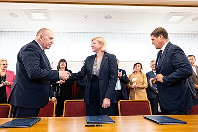 Remigijus Motuzas, Aušrinė Norkienė, Remigijus Žemaitaitis / Pauliaus Peleckio / BNS nuotr.