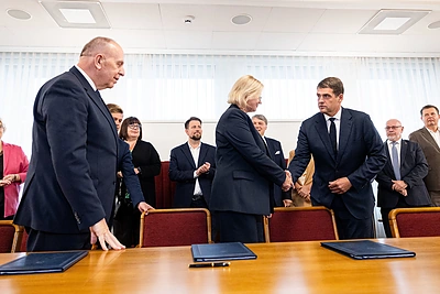 Remigijus Motuzas, Aušrinė Norkienė, Remigijus Žemaitaitis / Pauliaus Peleckio / BNS nuotr.