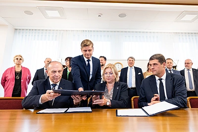 Remigijus Motuzas, Aušrinė Norkienė, Remigijus Žemaitaitis / Pauliaus Peleckio / BNS nuotr.
