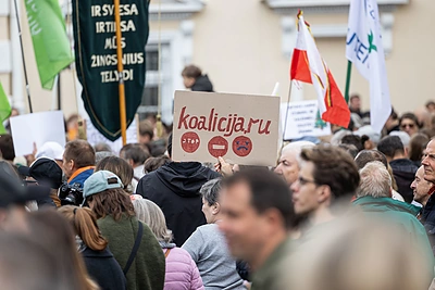 Protestas prieš valdančiąją koaliciją / Pauliaus Peleckio / BNS nuotr.