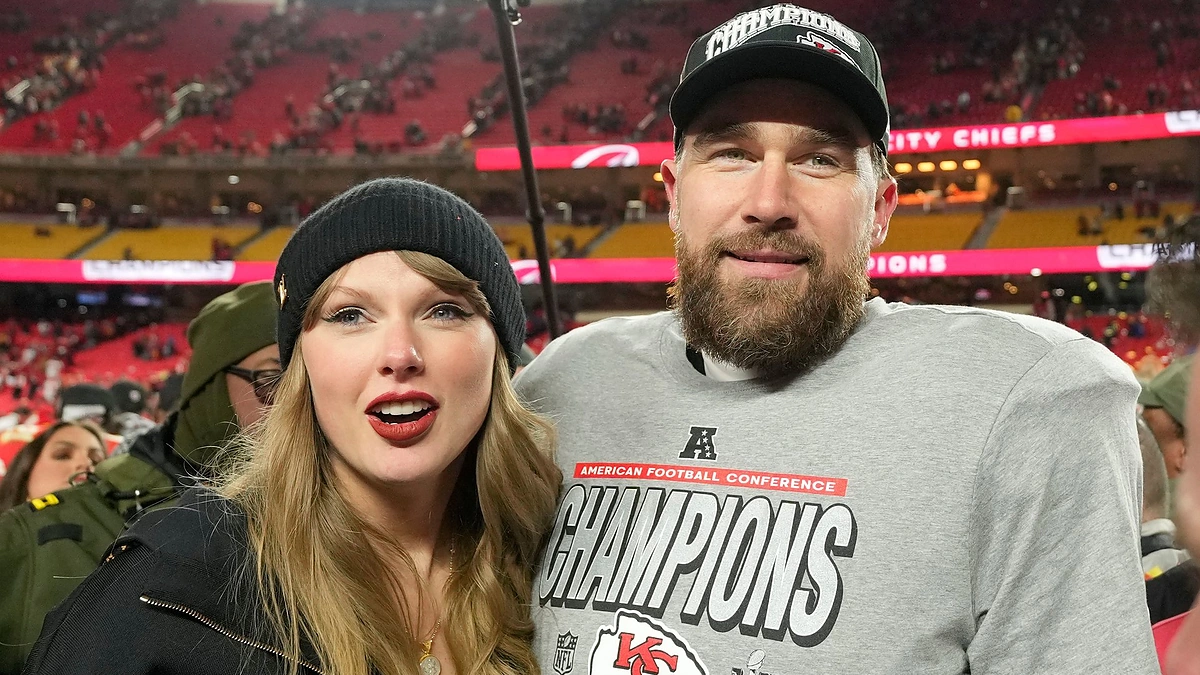 Travisas Kelce'as ir Taylor Swift / Vida Press nuotr.