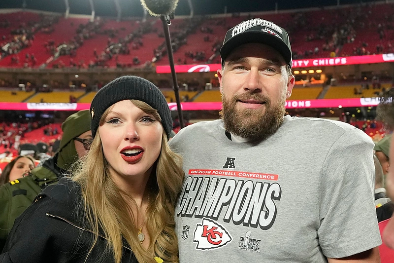 Travisas Kelce'as ir Taylor Swift / Vida Press nuotr.