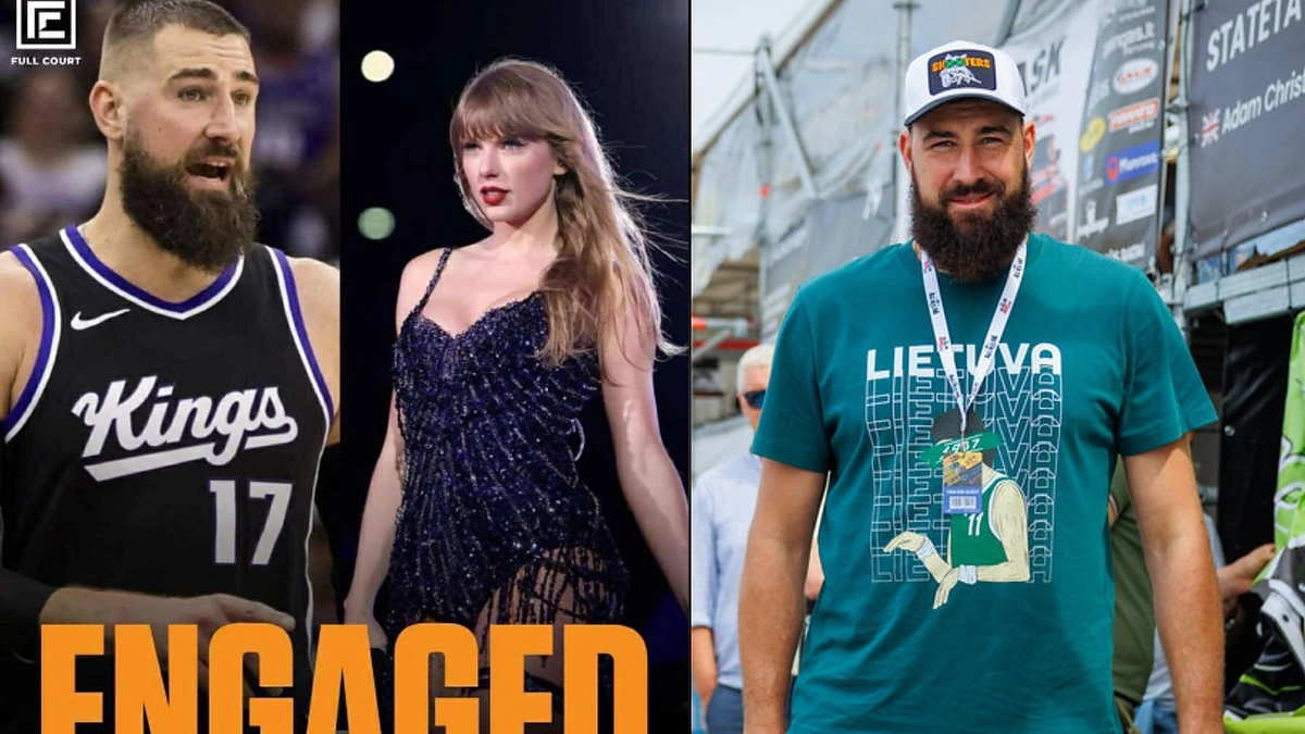 Jonas Valančiūnas, Taylor Swift / Eriko Ovčarenko ir ekrano nuotr.