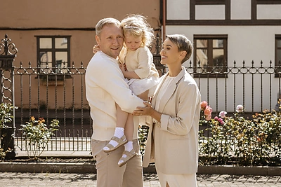 Rimos Petrauskytės-Paulauskienės dukros Adelės krikštynos / Ilonos Jadzevičienės nuotr.