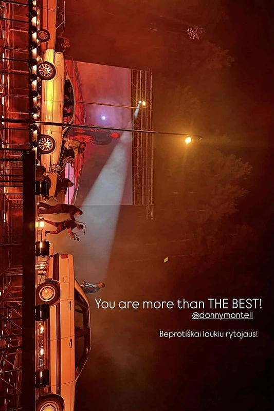 Sandros Šernės palaikymas Donatui Montvydui / Asmeninio albumo nuotr.