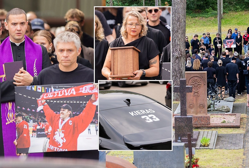 Ledo ritulininko Mindaugo Kiero laidotuvės / Patricija Adamovič / BNS nuotr.