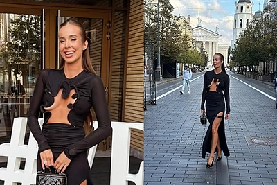 Gedimino prospekte visų akys krypo į Viktoriją Siegel: pritrenkiantis įvaizdis – nepaliko abejingų