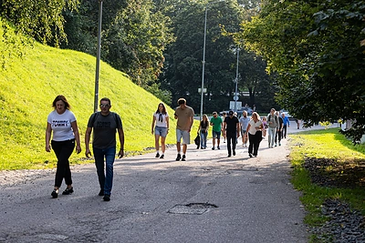 Gerbėjai renkasi į SEL koncertą Kalnų parke / Pauliaus Peleckio / BNS nuotr.