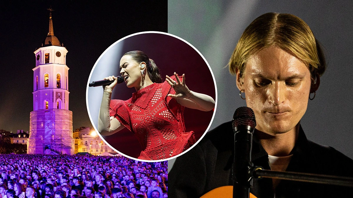 Koncertas prie Katedros aikštės / Pauliaus Peleckio / BNS nuotr.