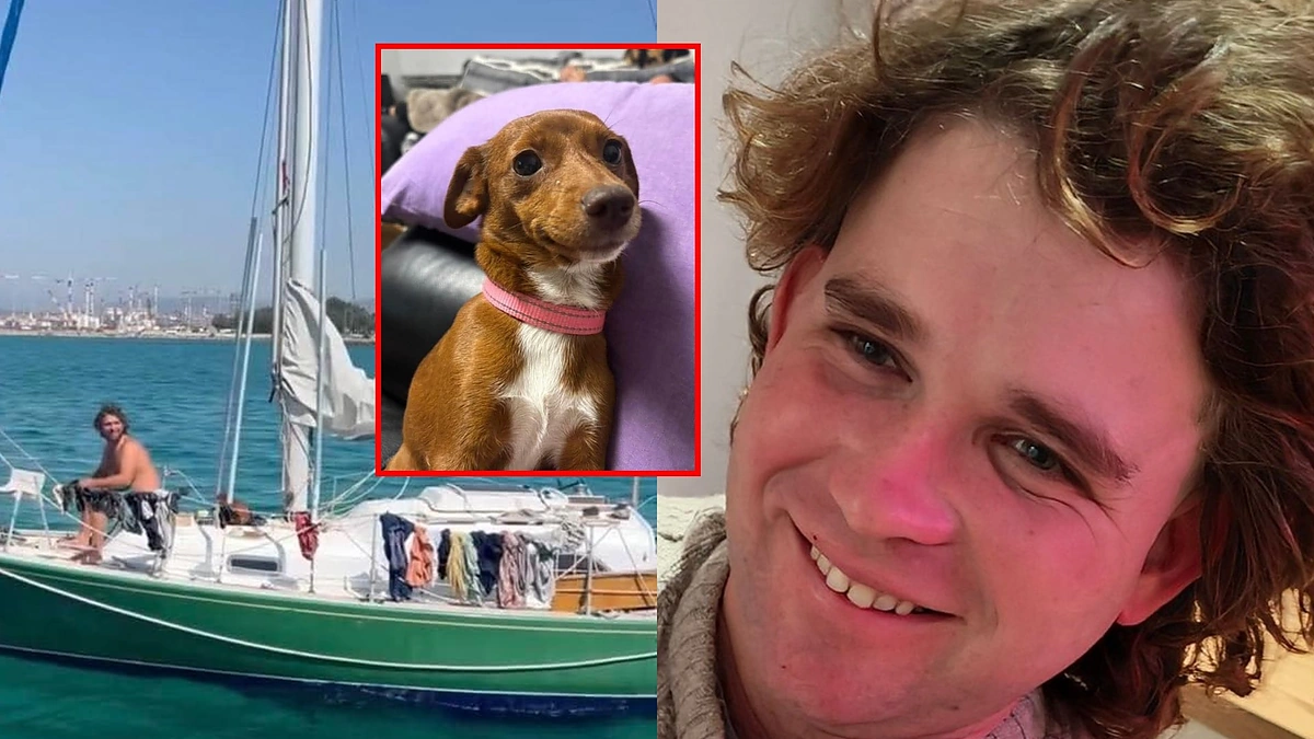 Dingęs Jamesas Nunanas ir jo šuo / Facebook nuotr.