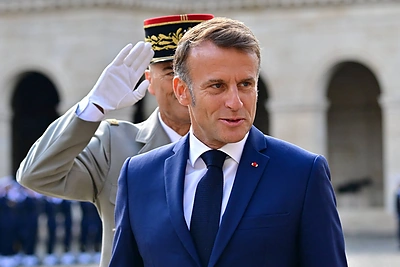 Emmanuelis Macronas: Prancūzija dislokuos tris naikintuvus, kurie padės saugoti Lenkijos oro erdvę