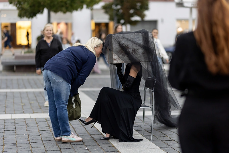Socialinė akcija „Moters balsas“ / Lukas Balandis / BNS nuotr.