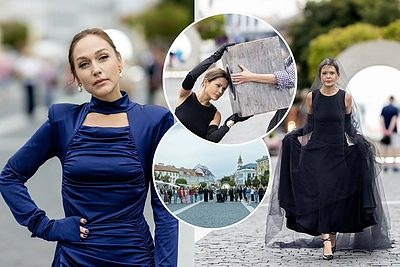 Prie Rotušės – Monikos Dirsytės performansas „Kalta“ ir garsių moterų balsai: prisijungė ir Indrė Bareikienė