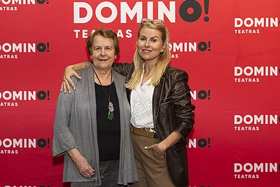 Komedijos „Prie dangaus vartų“ sugrįžimo į teatrą vakaro akimirka / Vido Černiausko nuotr.