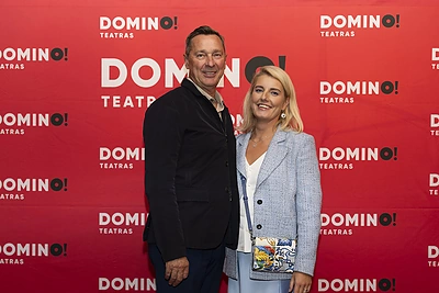 Komedijos „Prie dangaus vartų“ sugrįžimo į teatrą vakaro akimirka / Vido Černiausko nuotr.