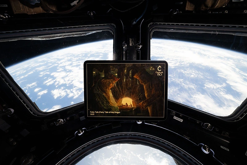 Čiurlionio menas pakilo į kosmosą / Organizatorių nuotr.